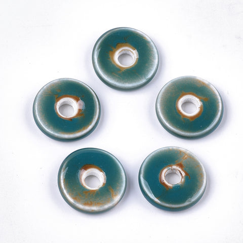 Green Porcelain Donuts