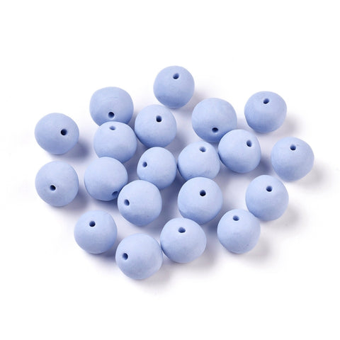 Baby Blue Porcelain Bead