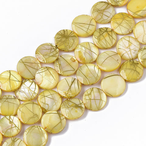 Yellow Shell Beads