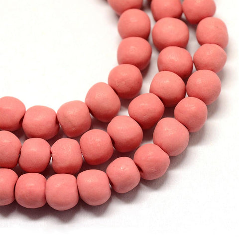 Coral Porcelain Bead