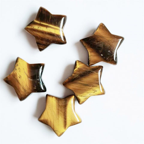 Tiger Eye Puffy Star