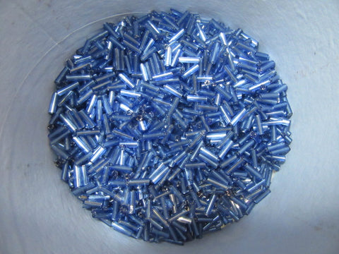 Light Blue Bugle Beads