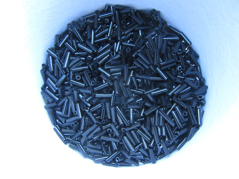 Black Bugle Beads