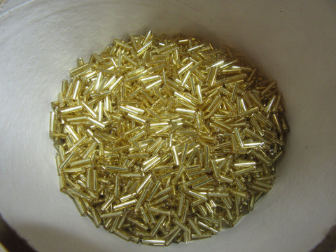 Gold Bugle Beads