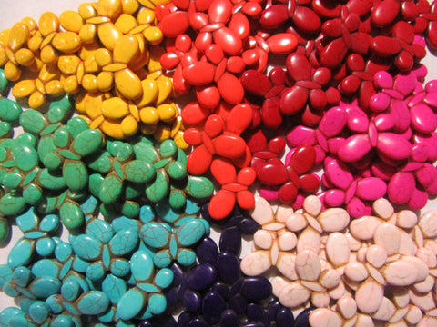 Howlite Bright Butterflies