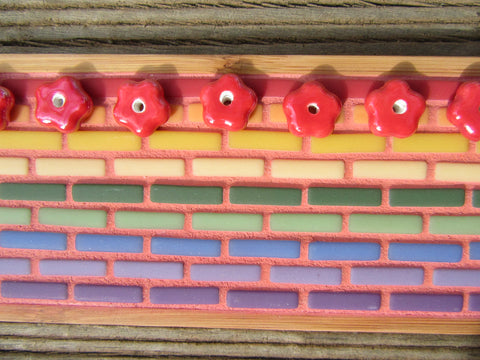 Red Porcelain Flowers