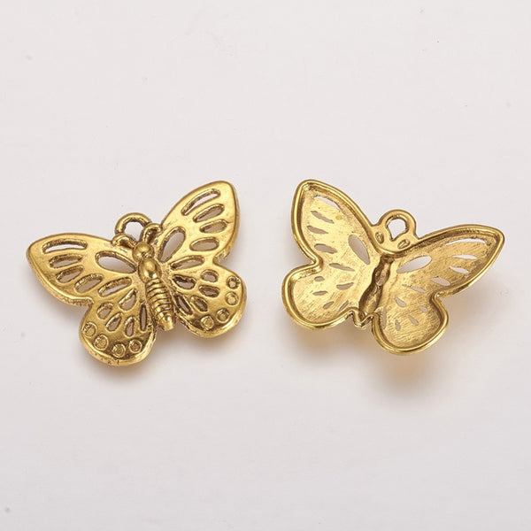Antique Gold Butterflies