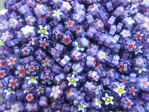 Thousand Flowers- Purple Millefiori