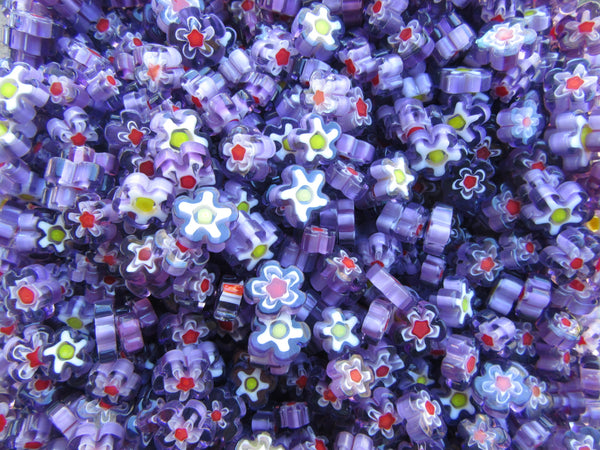 Thousand Flowers- Purple Millefiori