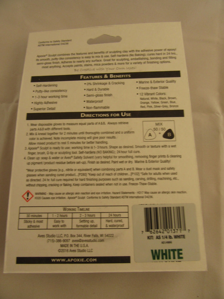 Apoxie Sculpt White all the great