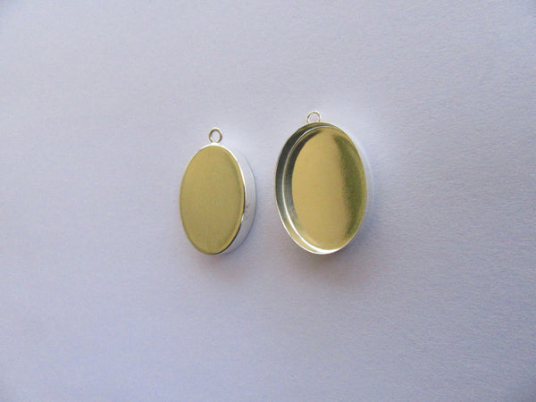 Stirling Silver Small Oval