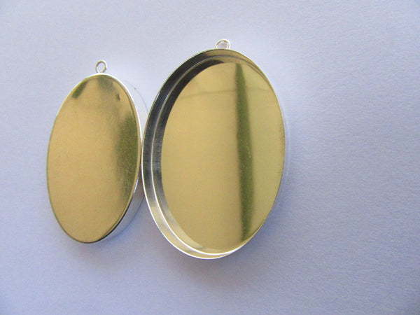 Stirling Silver Oval