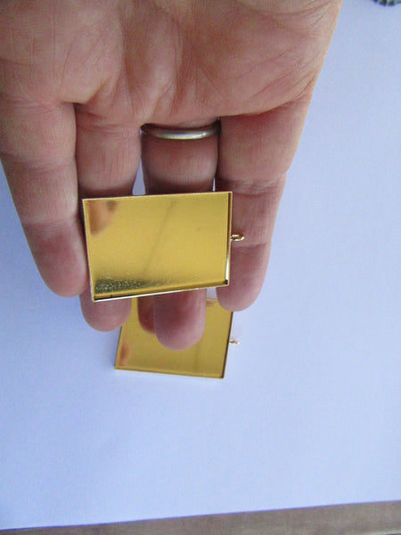 Gold Plated Rectangle Blank