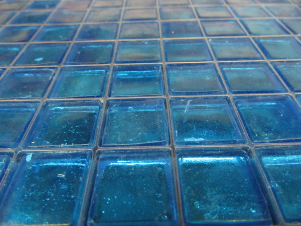 Bright Blue Painted Tile