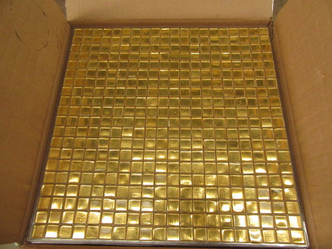 Gold Painted Tile