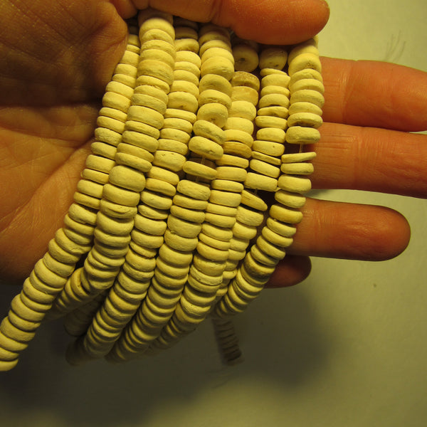 Cream Coconut shell beads