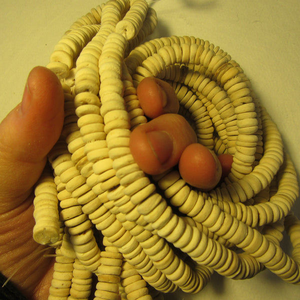 Cream Coconut shell beads