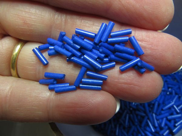 Blue Bugle Beads
