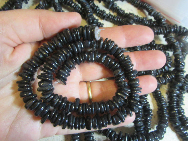 Black Strand of Shell Beads