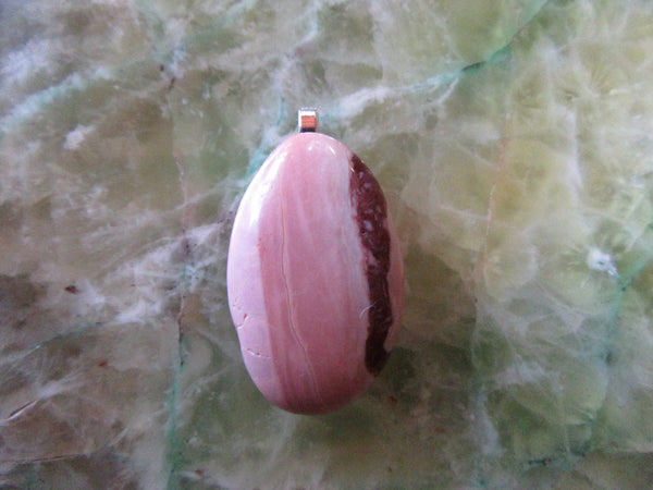 Brecciated Pink Opal Pendant 117