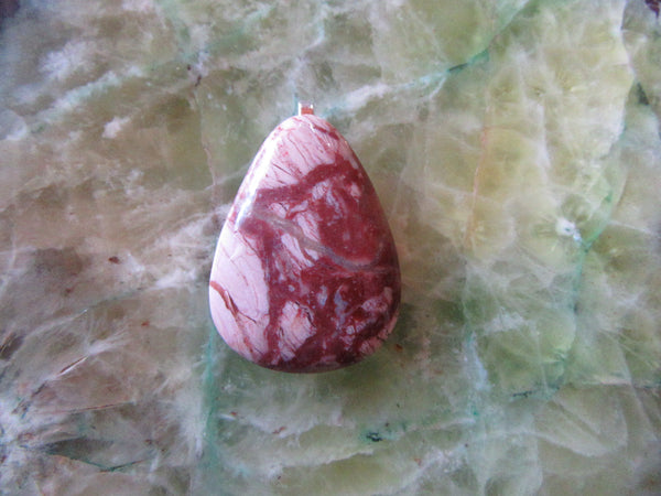 Brecciated Pink Opal Pendant 119