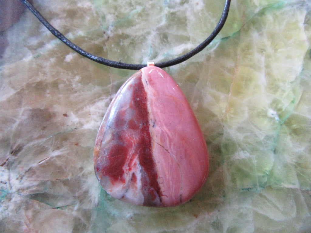 Brecciated Pink Opal Pendant 120