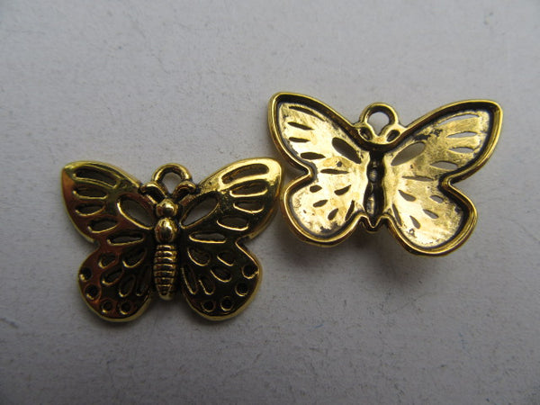 Antique Gold Butterflies