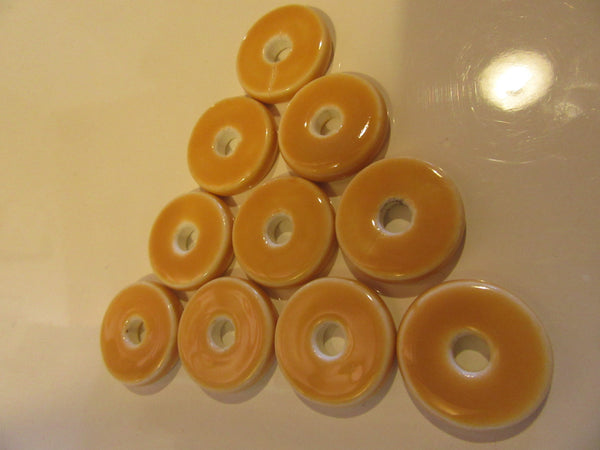 Orange Porcelain Donuts