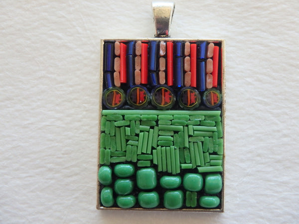 Micro-Mosaic Pendant by Karen Baker kbj85