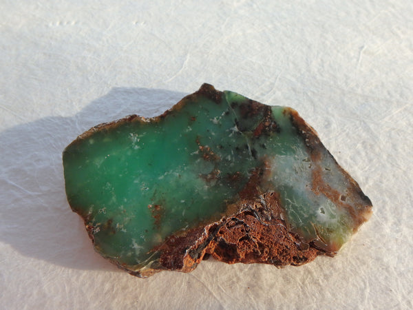 Chrysoprase slice gsc63