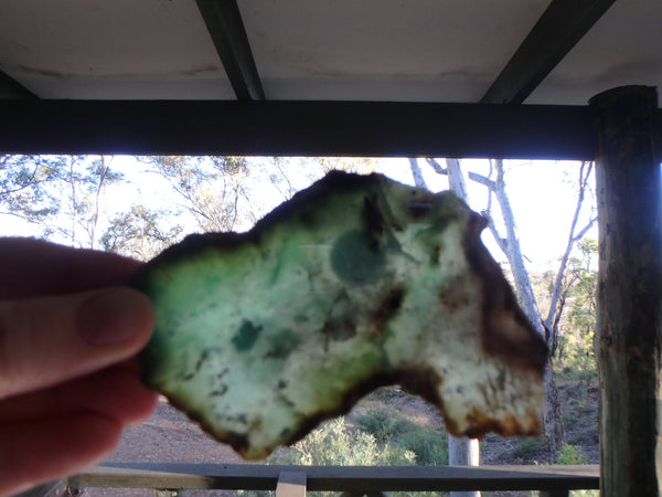 Chrysoprase slice gsc52