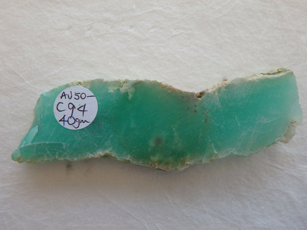 Chrysoprase slice gsc94