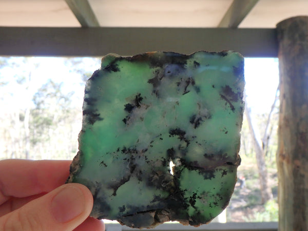 Chrysoprase slice gsc92