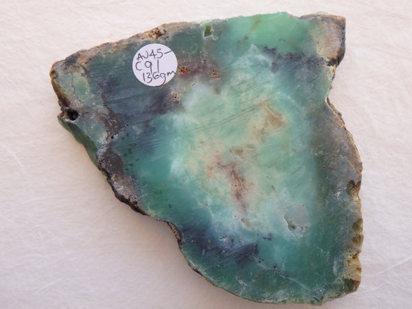 Chrysoprase slice gsc91