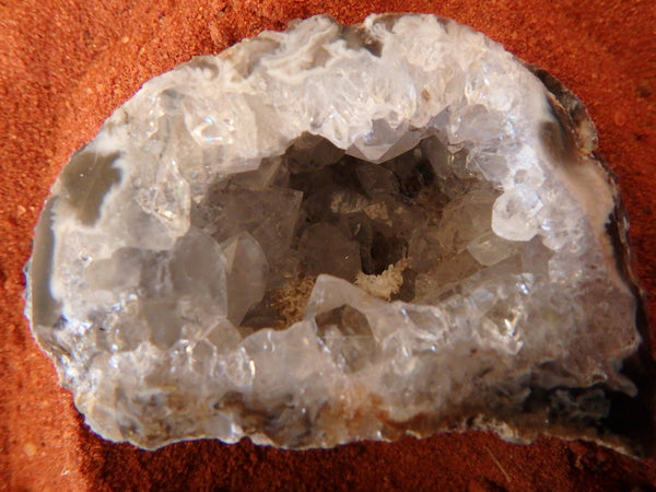 Brazillian  Ocho Agate Geode ba01