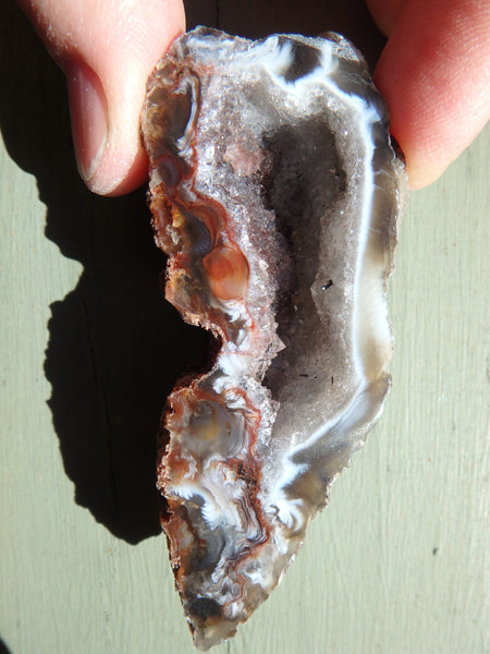 Brazillian Ocho Agate Geode ba08