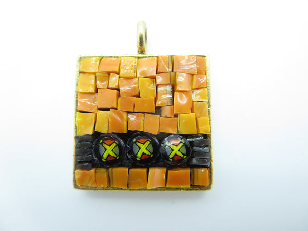 Micro-Mosaic Pendant by Karen Baker kbj50