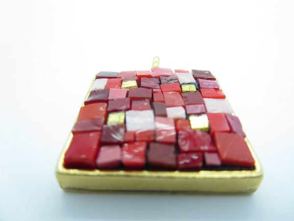 Micro-Mosaic Pendant by Karen Baker kbj52