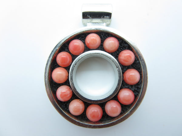 Micro-Mosaic Gemstone Pendant by Karen Baker kbj79